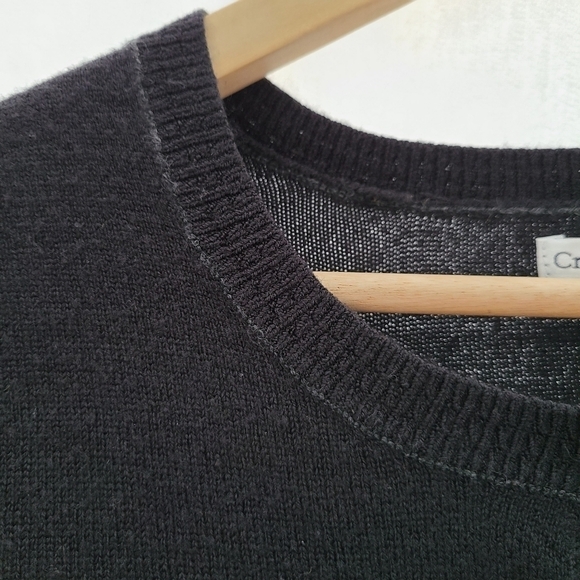 Very Soft Croft and Barrow Black Cardigan Sweater, Size Medium - Picture 3 of 6
